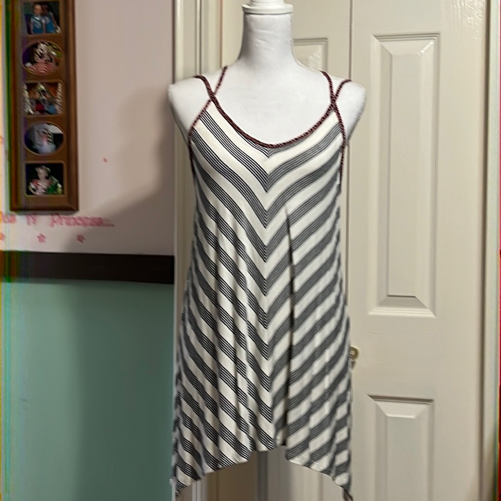 NWT spaghetti cross strap top